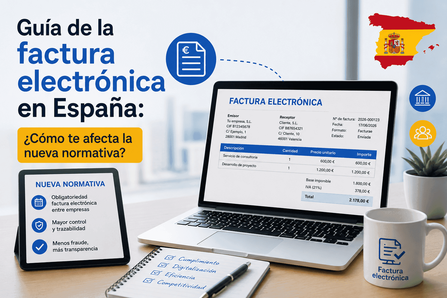 Guía de la factura electrónica en España: ¿Cómo te afecta la nueva normativa?