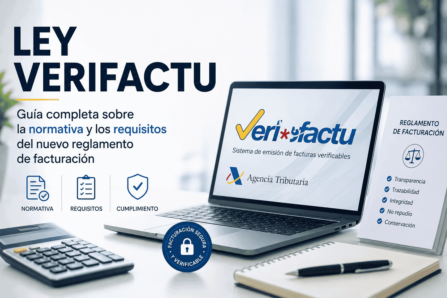 Ley Verifactu: Guía completa sobre la normativa y los requisitos del nuevo reglamento de facturación